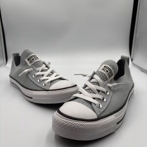 Converse Chuck Taylor All Star Shoreline Grey Slip On Sneakers 565232F Womens 9